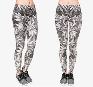 Sexy Ganja Leaf Print Leggings