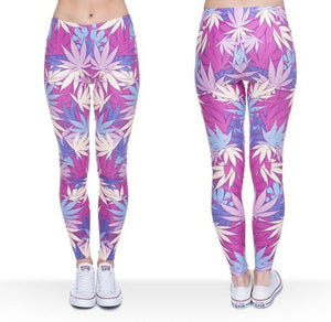 Sexy Ganja Leaf Print Leggings