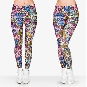 The Benjamins Money Leggings/ El Dia de Los Muertos leggings