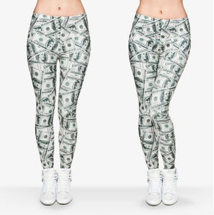 The Benjamins Money Leggings/ El Dia de Los Muertos leggings