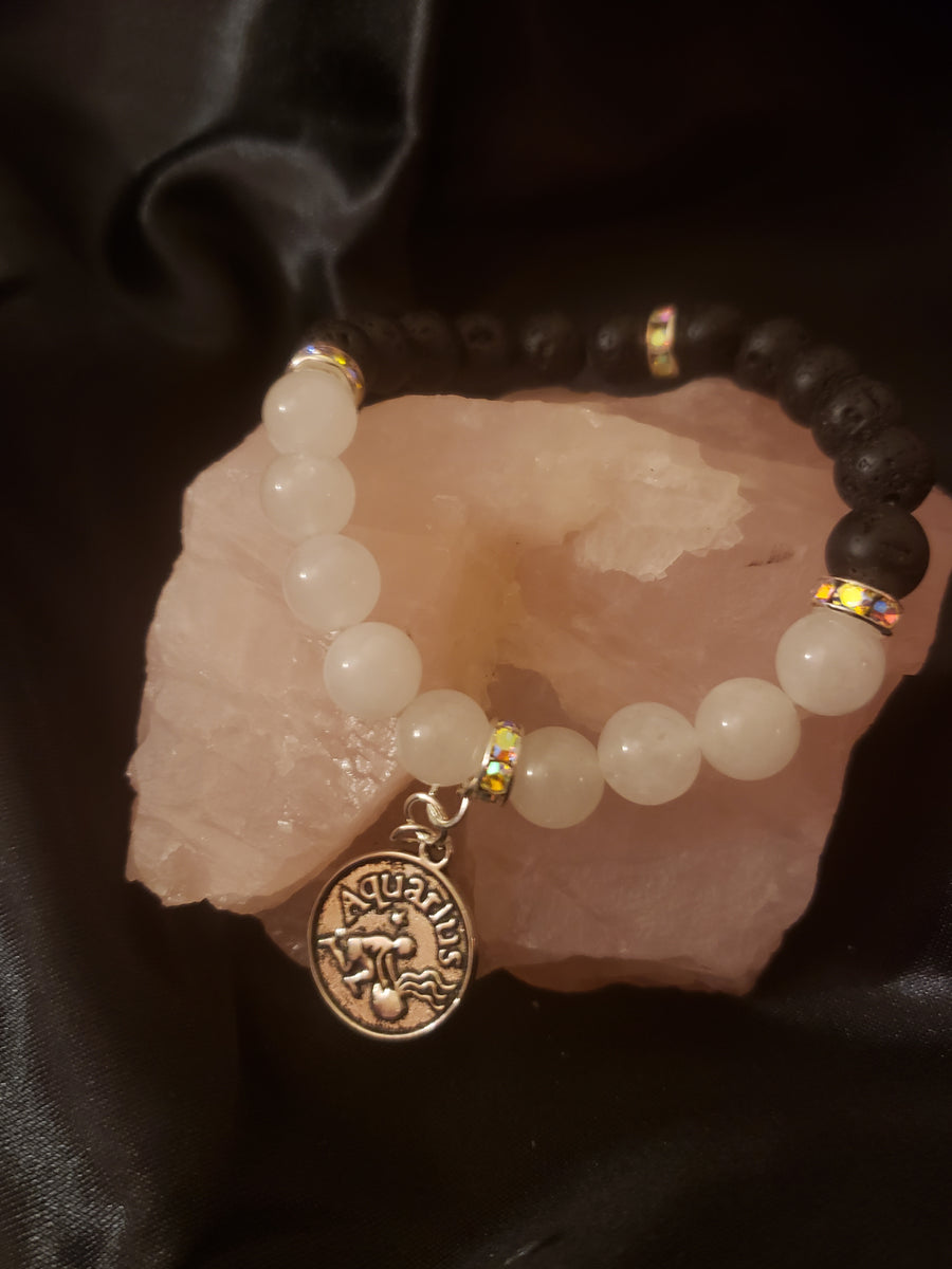 AQUARIUS Zodiac Charm Bracelet