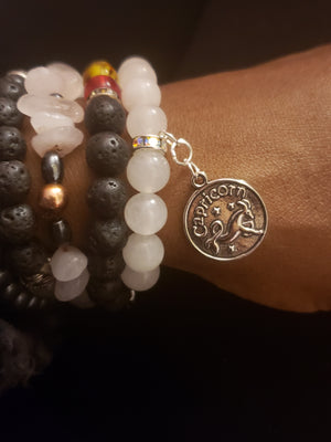 CAPRICORN Zodiac Charm Bracelet