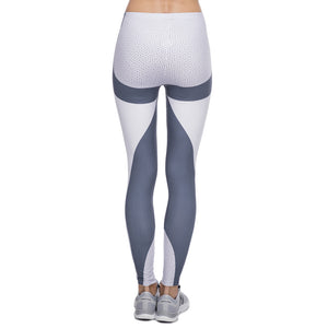 Grey Printed Feminina Fitness Leggings