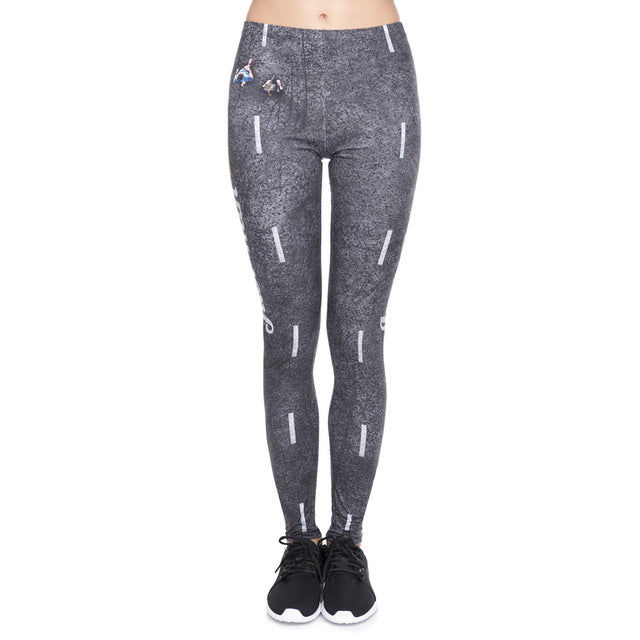 Women's Road Runner Printed Workout Leggings