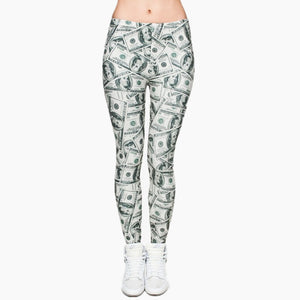 The Benjamins Money Leggings/ El Dia de Los Muertos leggings