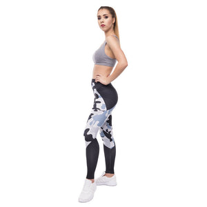 Elegant Camo High Waist Legging