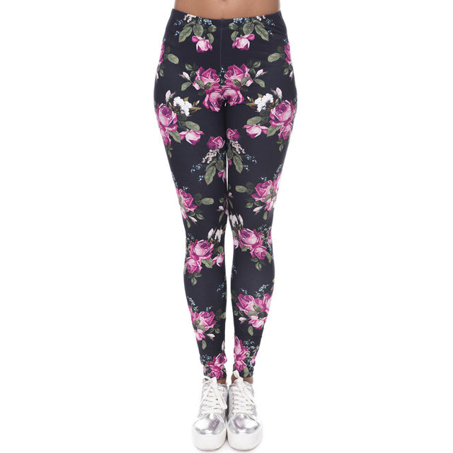 RETRO ROSES Leggings