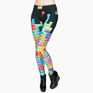 Tetris 3D Print Leggings