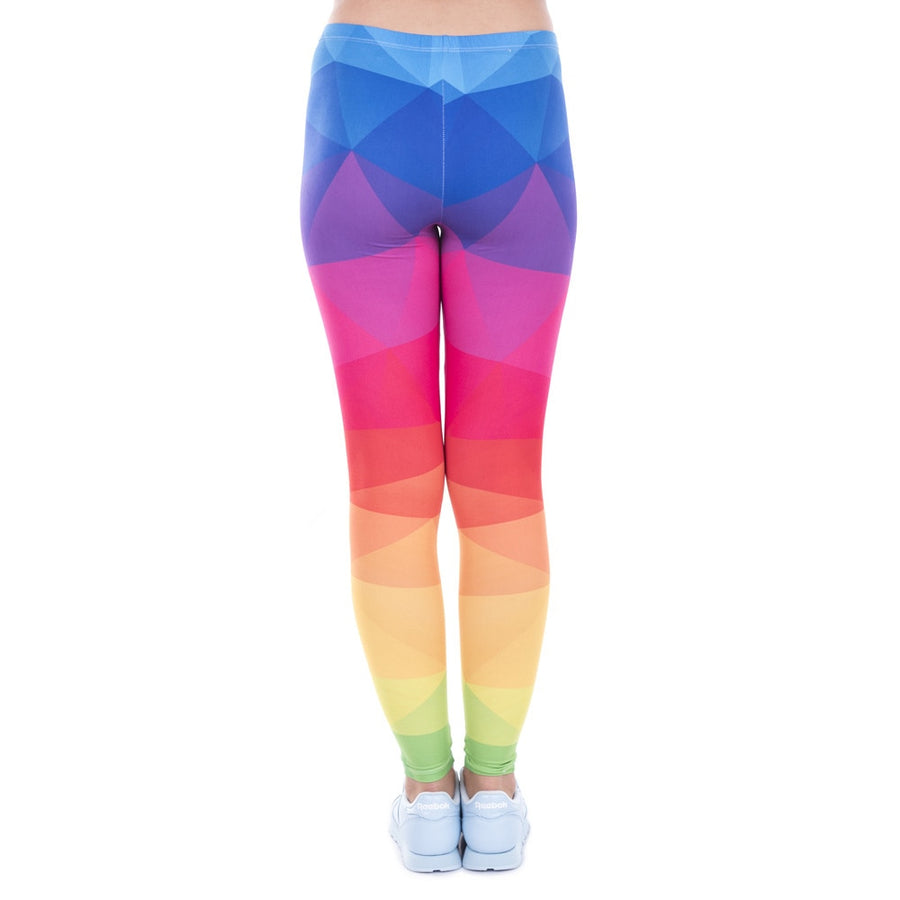 Colorful Triangles Rainbow Leggings