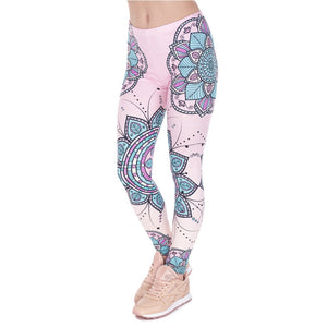 Mandala Flower 3D Print Legging